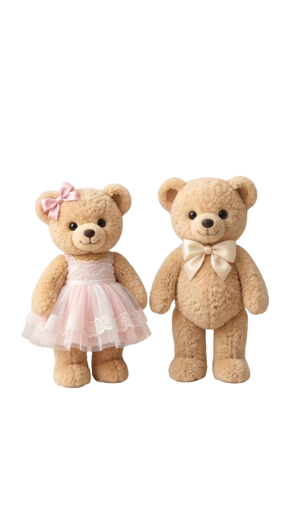 Ositos de peluche Team Girl y Team Boy